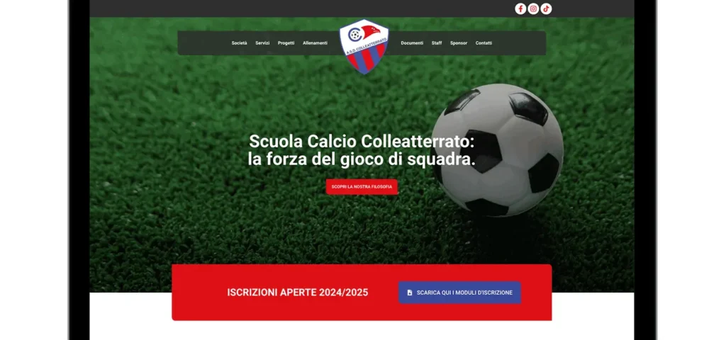 Anteprima progetto Scuola Calcio Colleatterrato